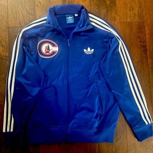ADIDAS Columbus Clippers Vintage 3-stripe Warm-up Jacket MiLB Size MEDIUM